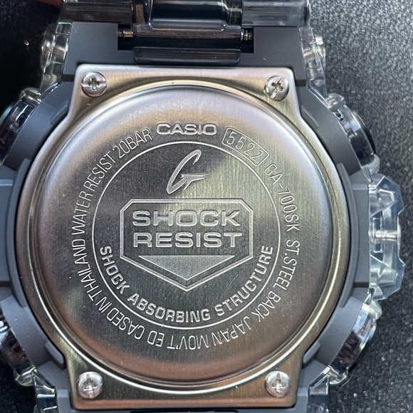 Men's Casio G-Shock Classic Clear Resin Strap Watch (Model: GA700SK-1A) - Picture 4 of 4